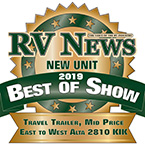 2019 RV News Best of Show Travel Trailer Mid Price: East to West Alta 2810KIK
