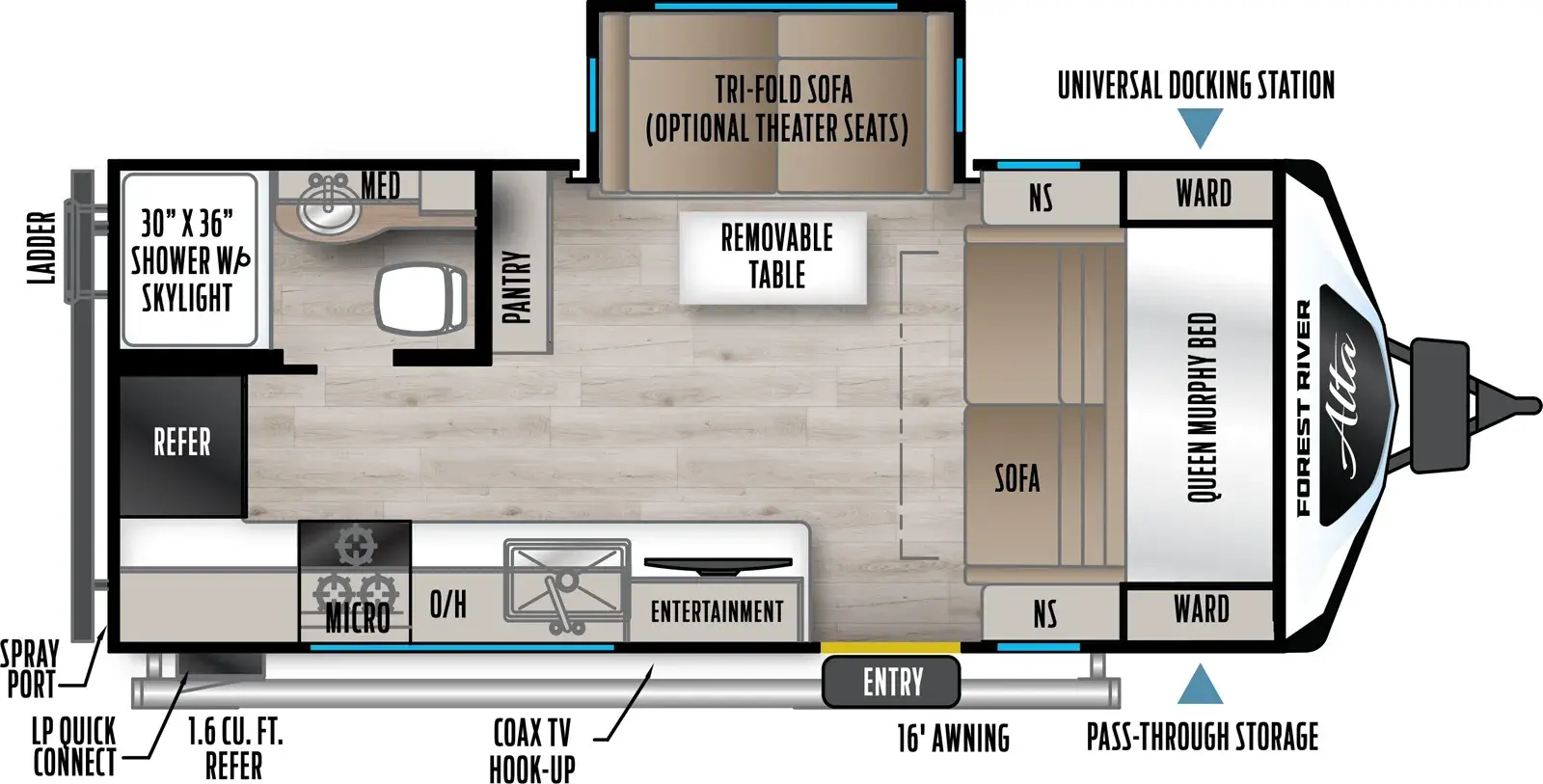 EAST TO WEST Alta 1900MMK floorplan